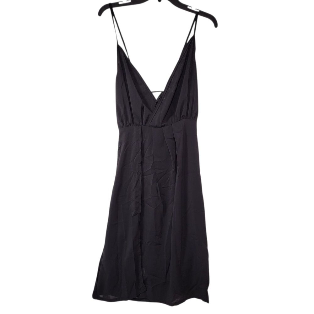 Women's Sundress Black Spaghetti Strap Classic Fit Size Medium